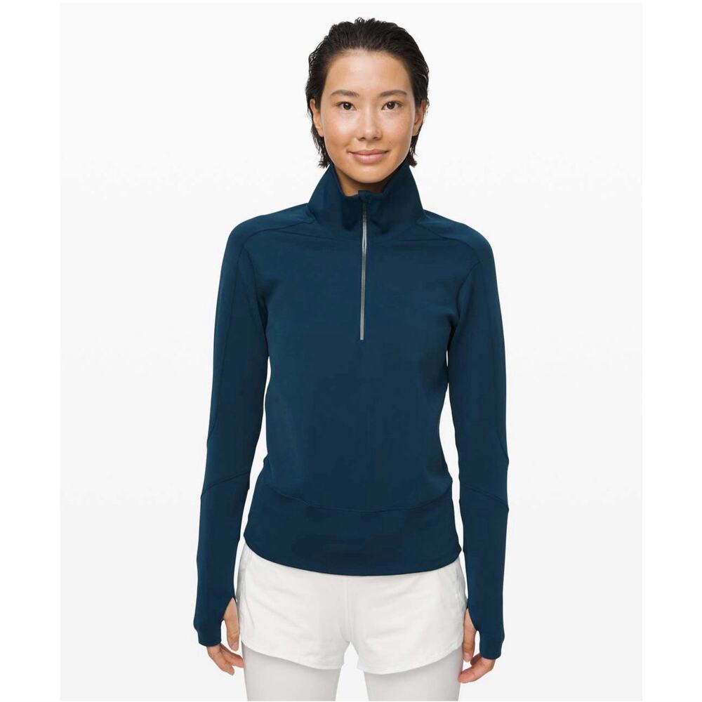Lululemon Run to Reset Small Half Zip Night Diver Pullover Size Small (SW100THRI